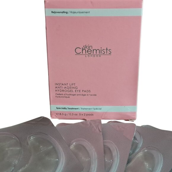 Skin Chemists Instant Lift Anti-aging Hydrogel Eye Pads NIB 2 Boxes - Picture 2 of 11